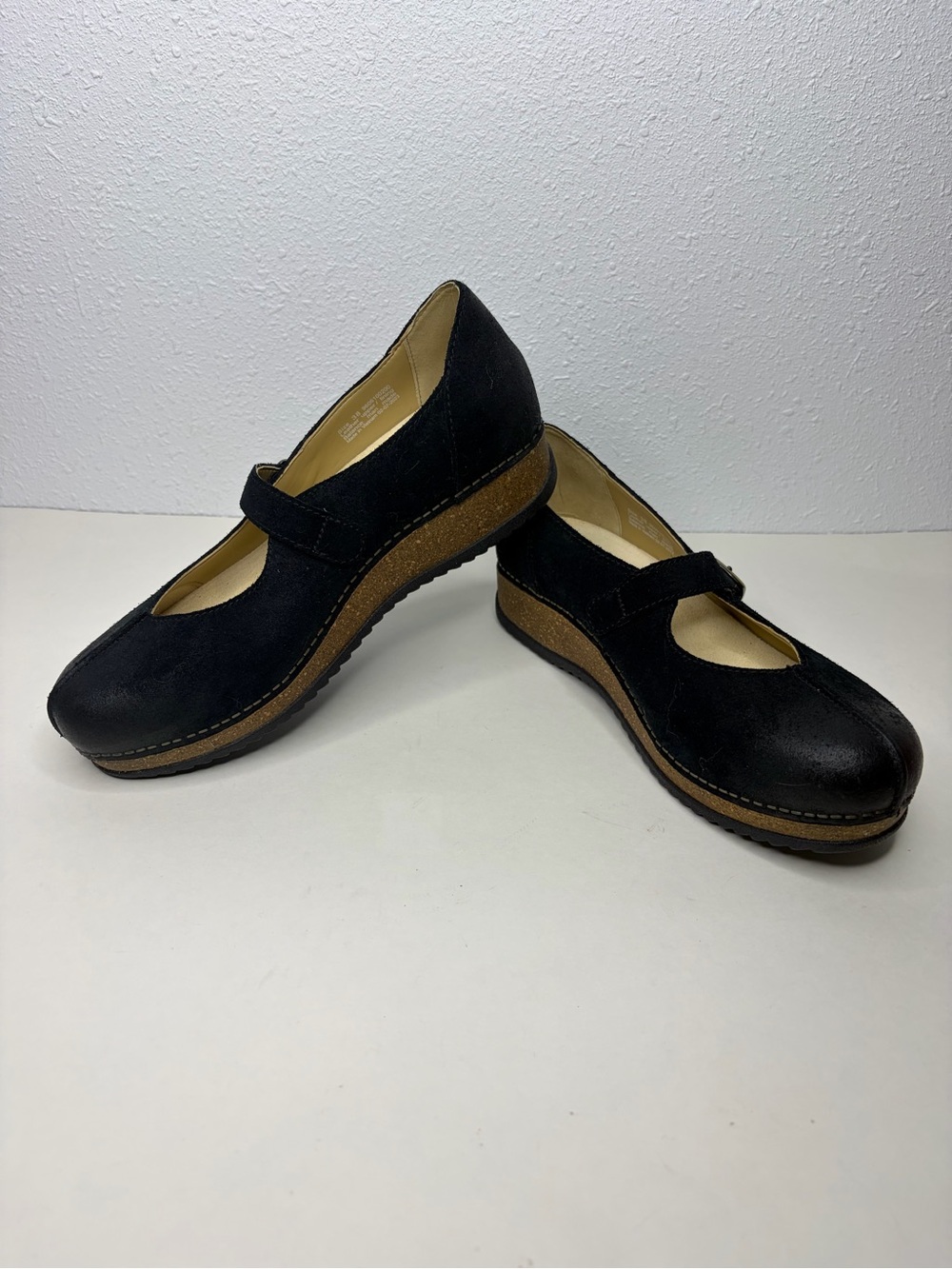 Dansko Black Mika Mary Jane Clogs in size 38 / US 8